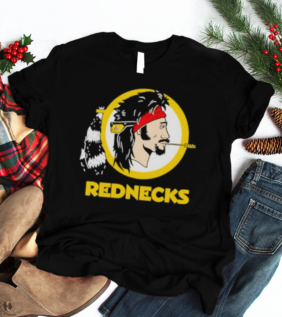 Rednecks Parody Logo With Bandana And Corn Stalk T-Shirt