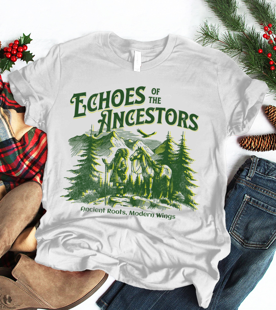 Echoes Of The Ancestors Ancient Roots Modern Wings T-Shirt