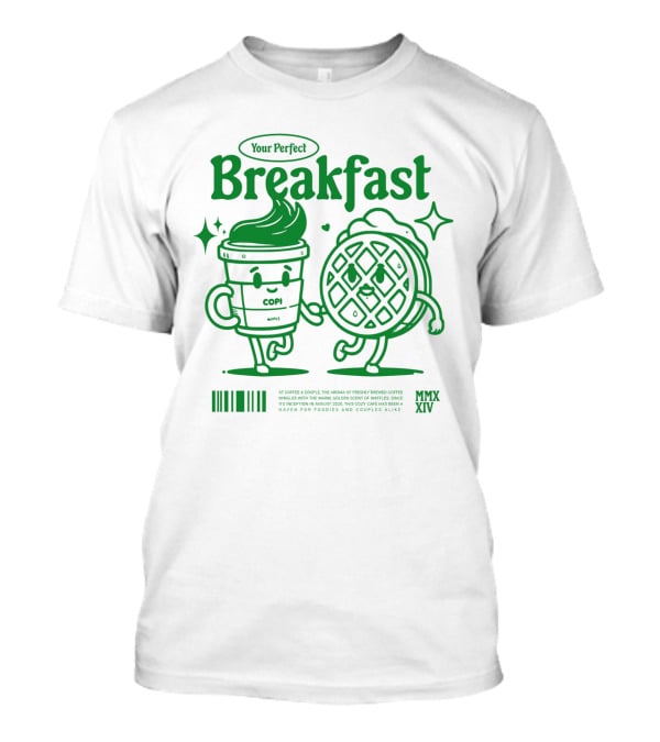Your Perfect Breakfast Coffee And Waffle Friendship MMXIV T-Shirt