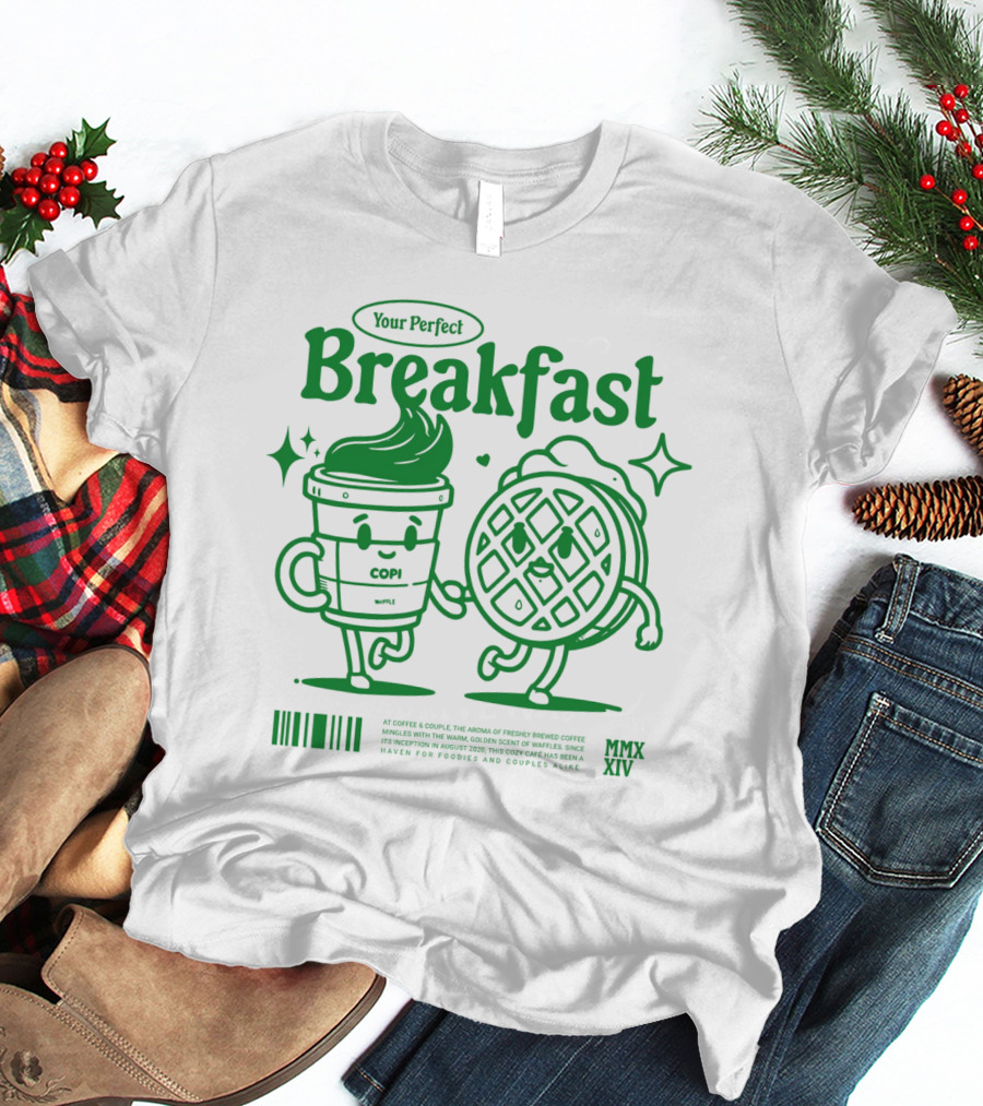 Your Perfect Breakfast Coffee And Waffle Friendship MMXIV T-Shirt