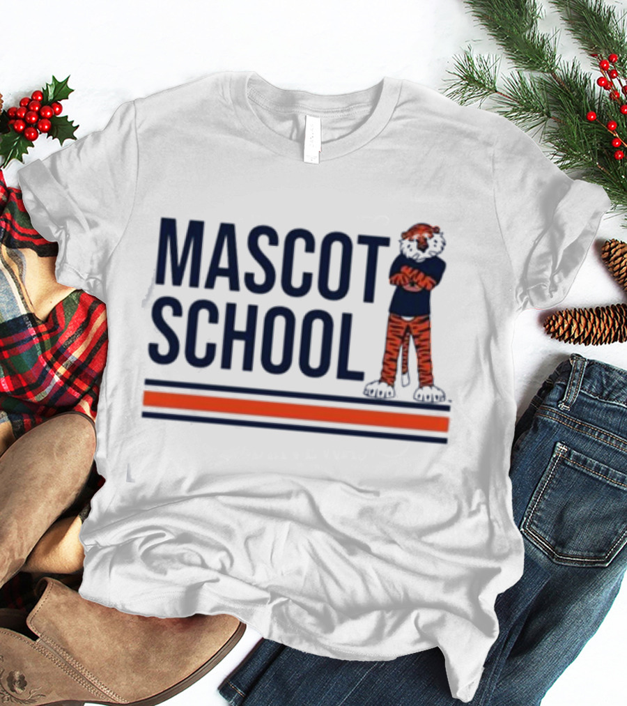 Mascot School Stampauburn Tiger Stripes T-Shirt