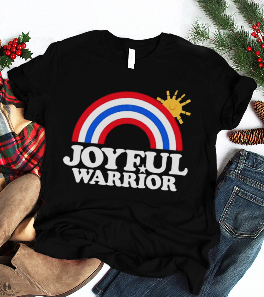 Joyful Warrior Rainbow Sunburst T-Shirt