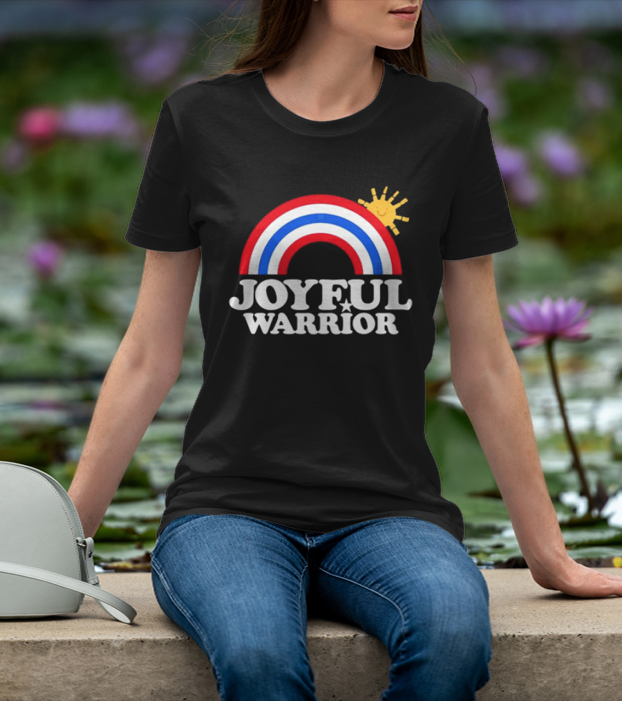 Joyful Warrior Rainbow Sunburst T-Shirt