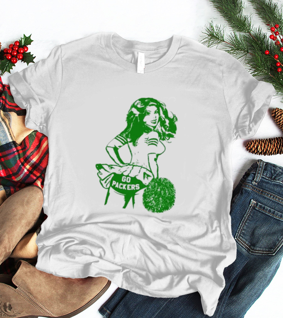 Green Bay Packers Cheerleader Go Packers Enthusiast T-Shirt