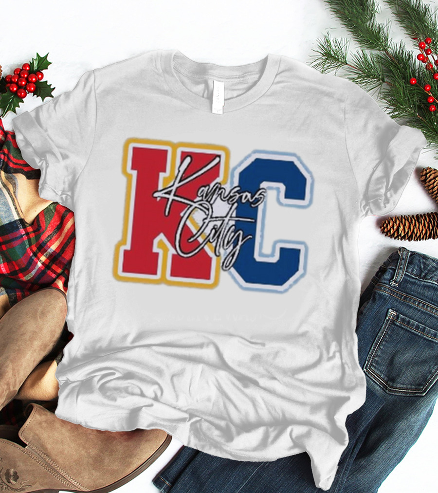 Kansas City Chiefs Royals Red Blue KC Kansas City T-Shirt