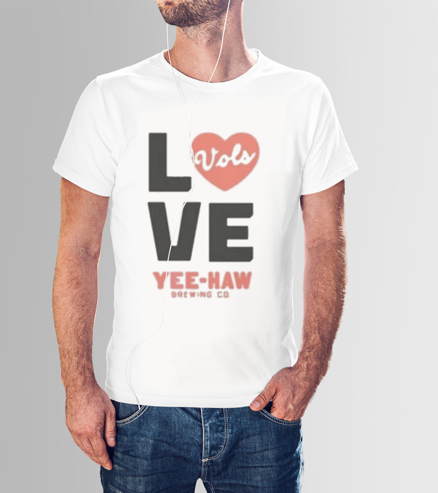 Love Vols Yee-Haw Brewing Co Tennessee Volunteers T-Shirt