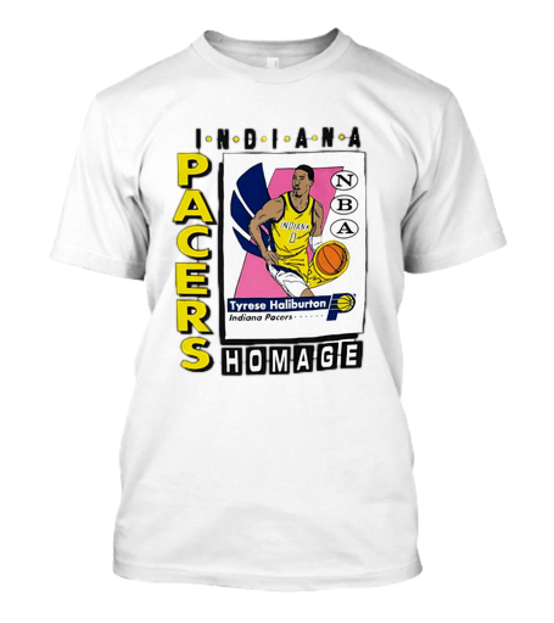 Tyrese Haliburton Indiana Pacers NBA Homage Vintage Skybox T-Shirt