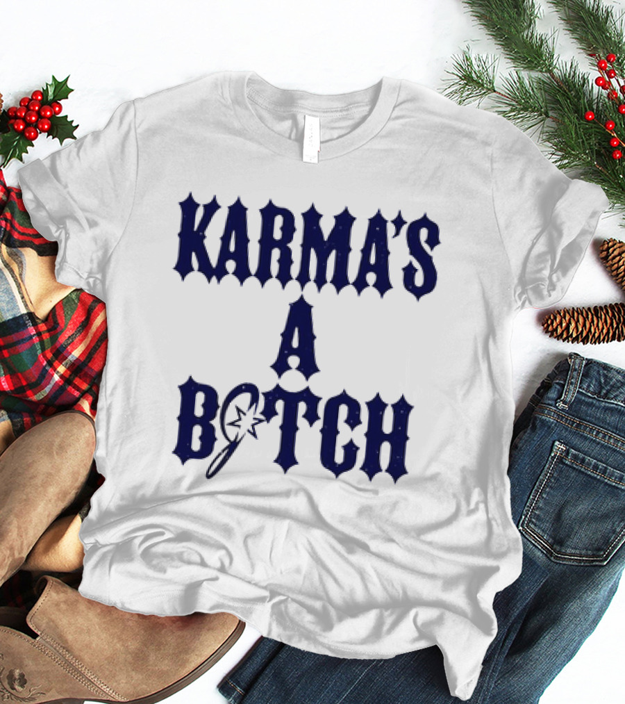 Karma's A Bitch Magic Wand Stars T-Shirt