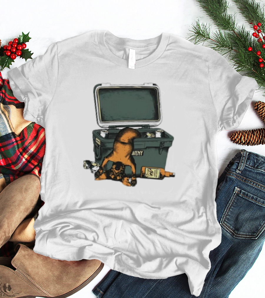 Whiskey Doxxie YETI Cooler Adventure T-Shirt