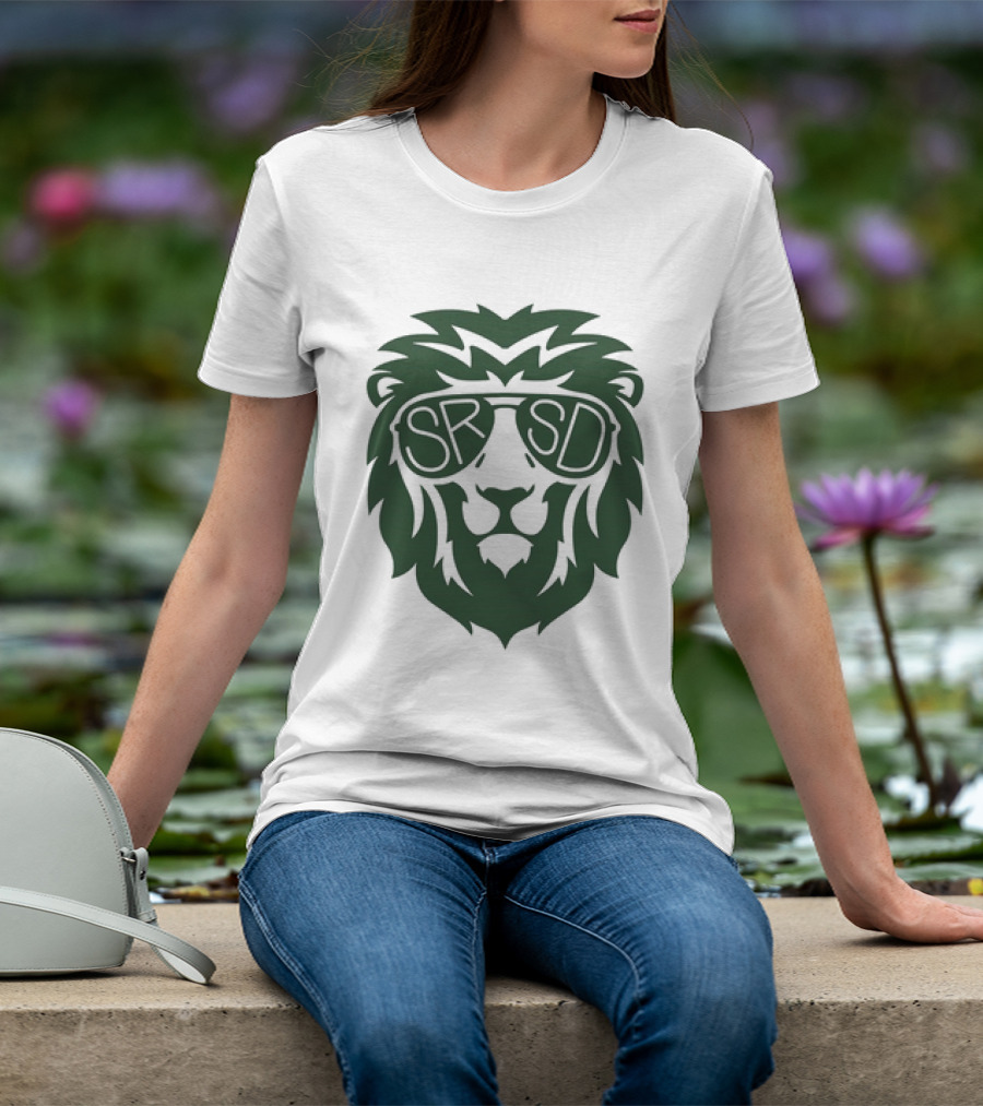 SRSD St. Rita Lion Mascot In Sunglasses T-Shirt