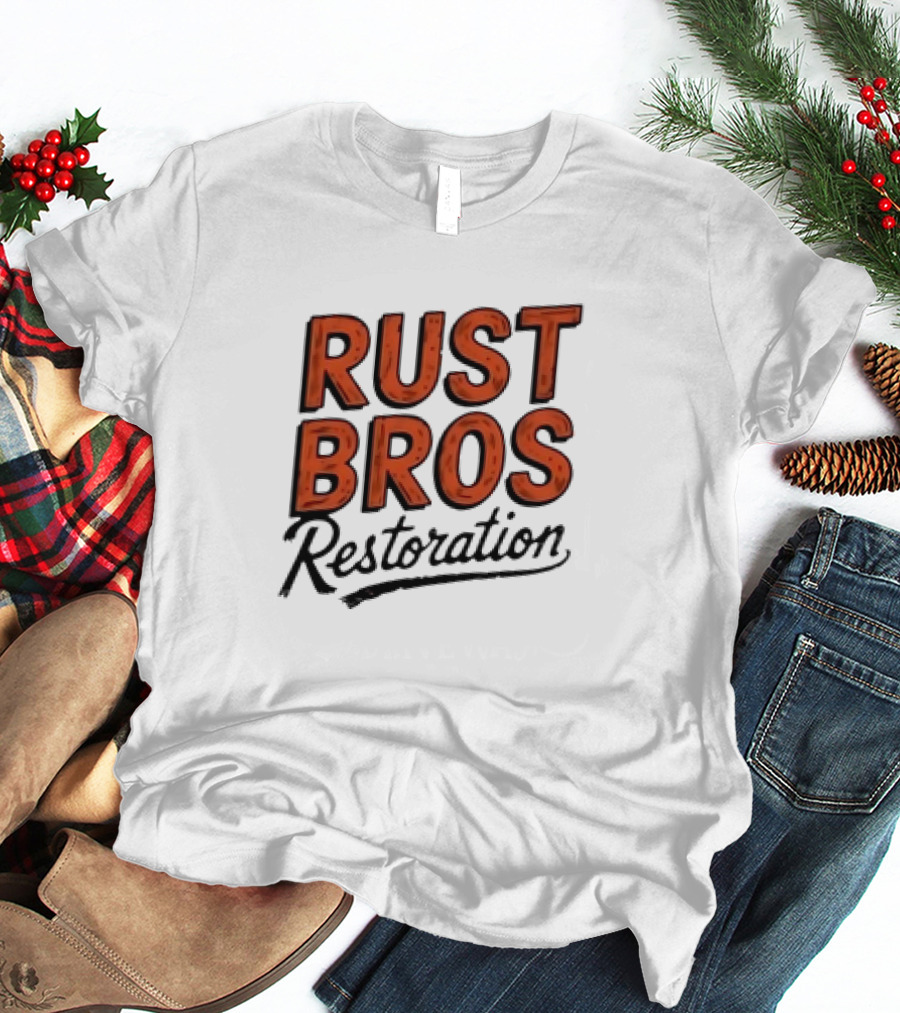 Rust Bros Restoration Classic Automotive Garage Heritage T-Shirt
