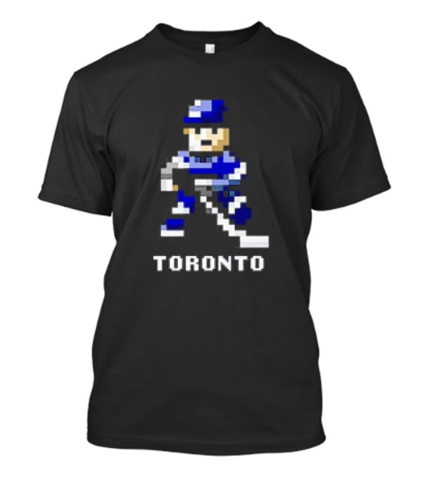 Toronto Bay 8-Bit Hockey Pixel Player T-Shirt