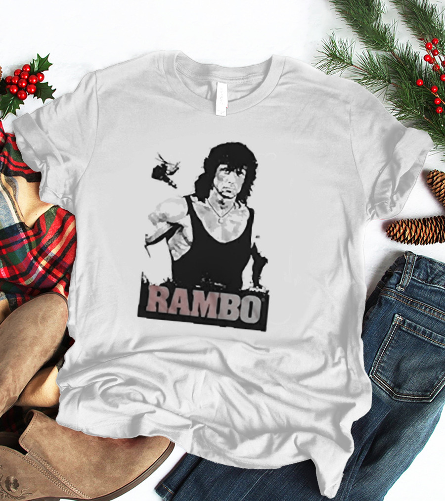 Rambo First Blood Black Tank T-Shirt