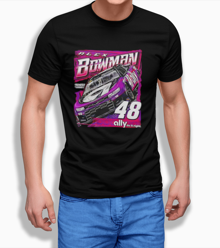 Alex Bowman 48 Chevrolet ZL1 Hendrick Motorsports Ally Racing T-Shirt