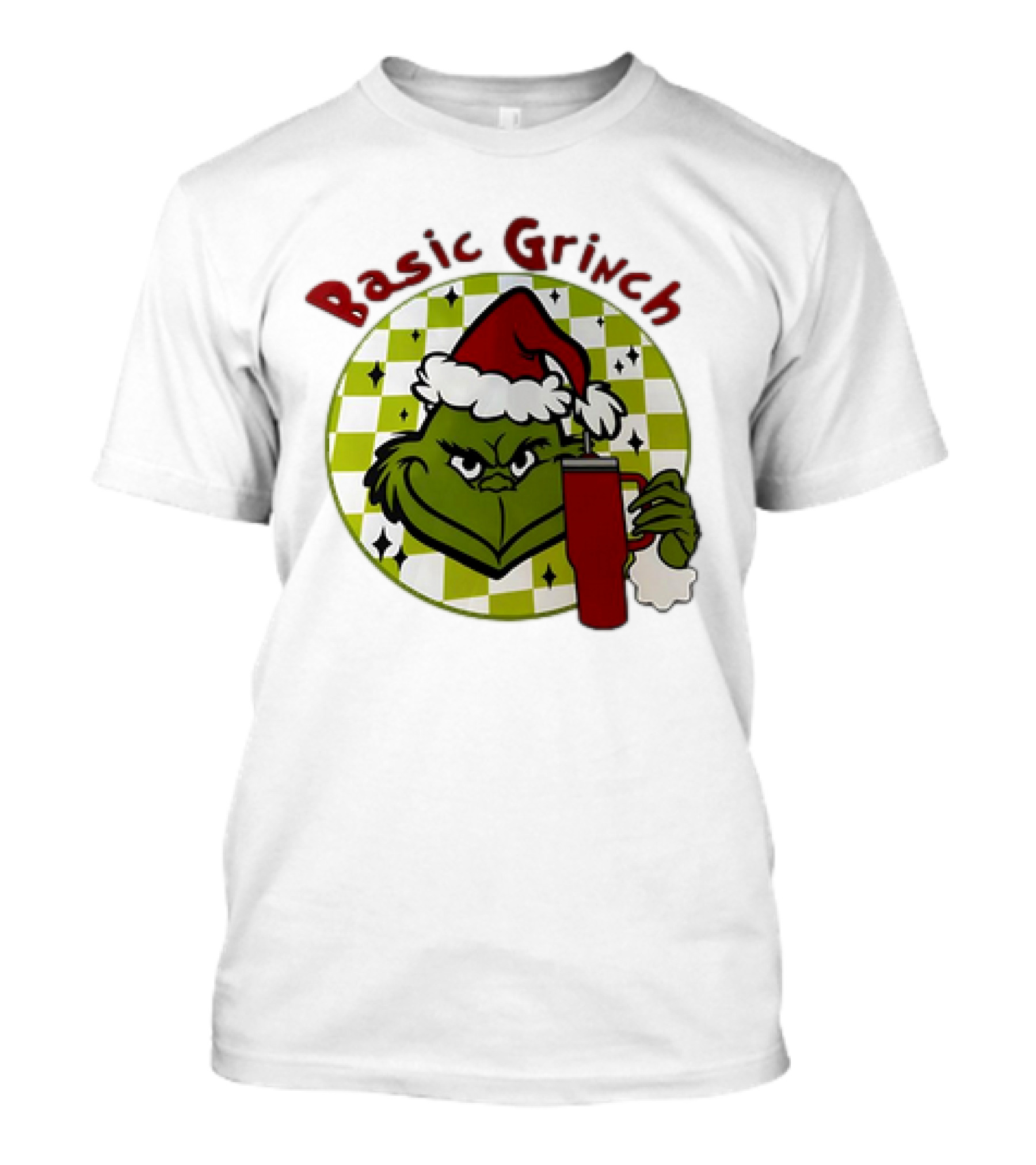 Basic Grinch Christmas Santa Hat Holiday Mug T-Shirt