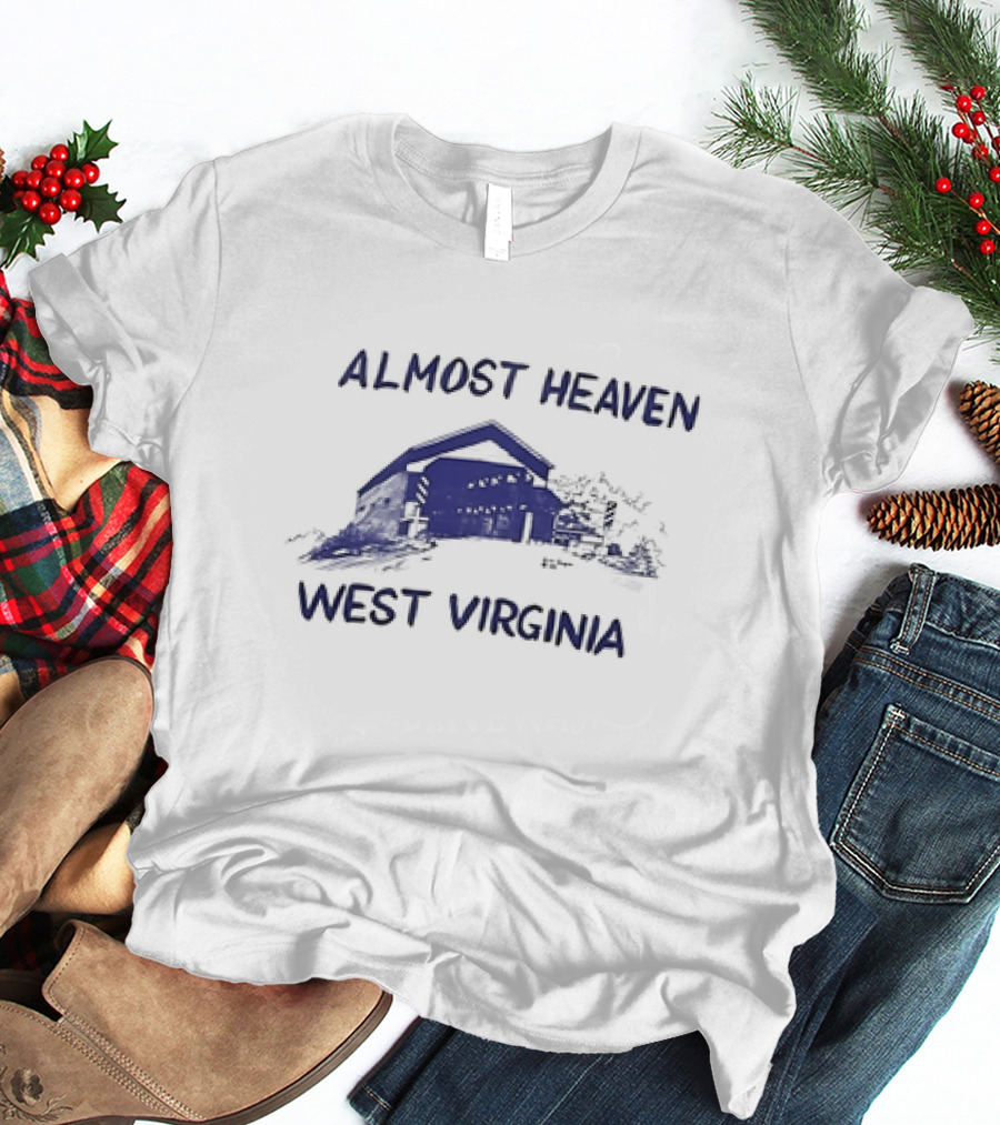 Almost Heaven West Virginia Covered Bridge Scenic T-Shirt