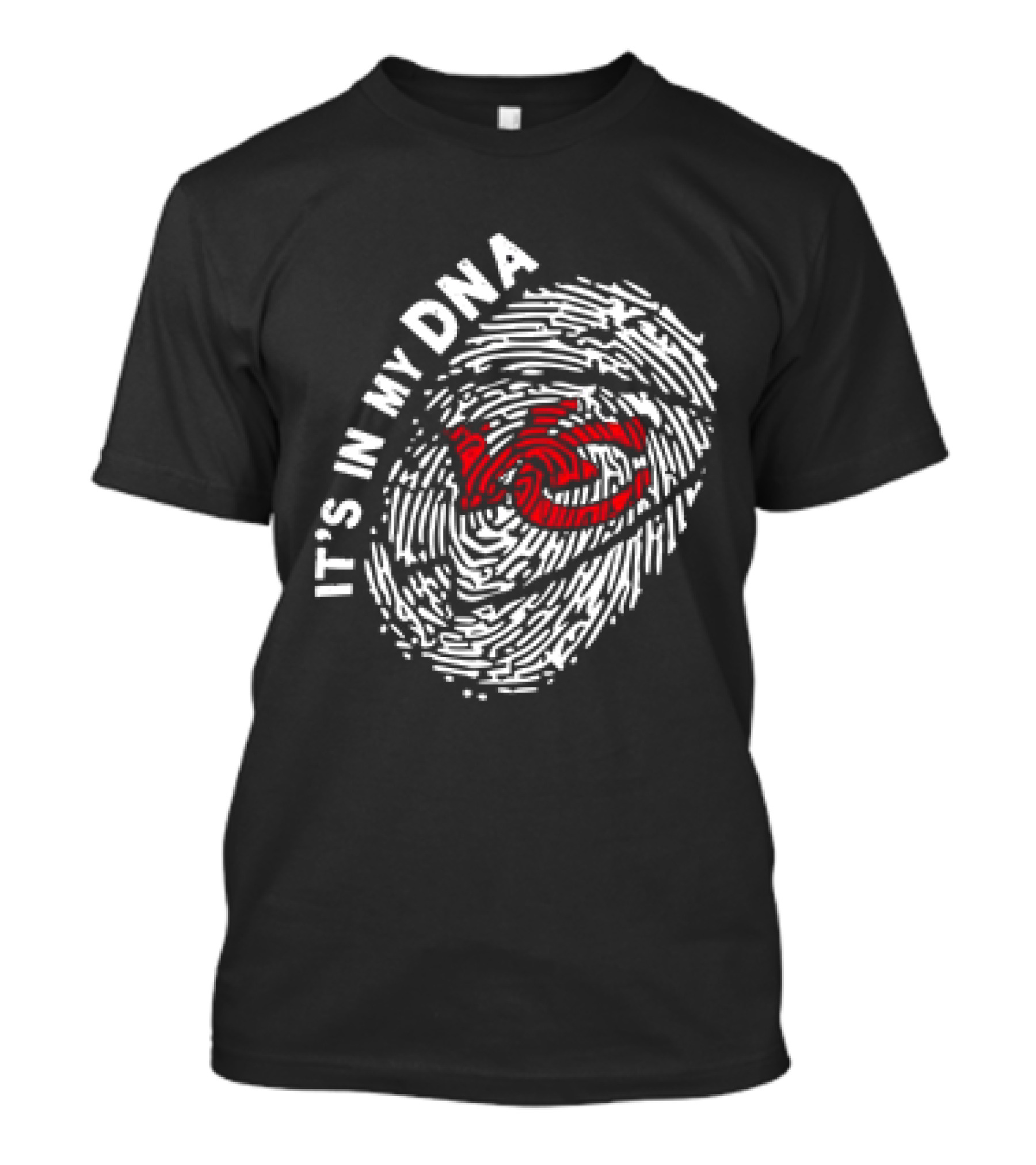 Kansas City Chiefs It's In My DNA Fingerprint T-Shirt