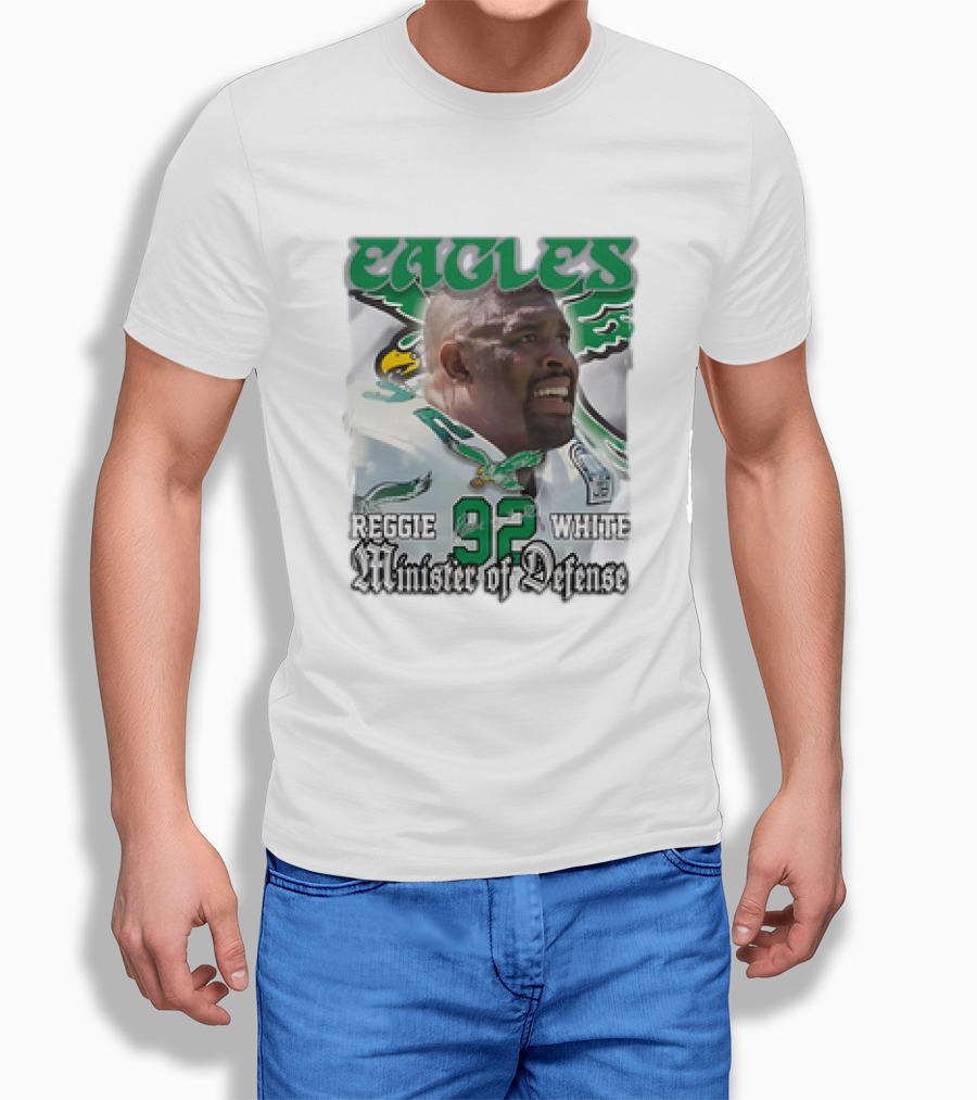 Eagles Reggie White 92 Minister Of Defense T-Shirt