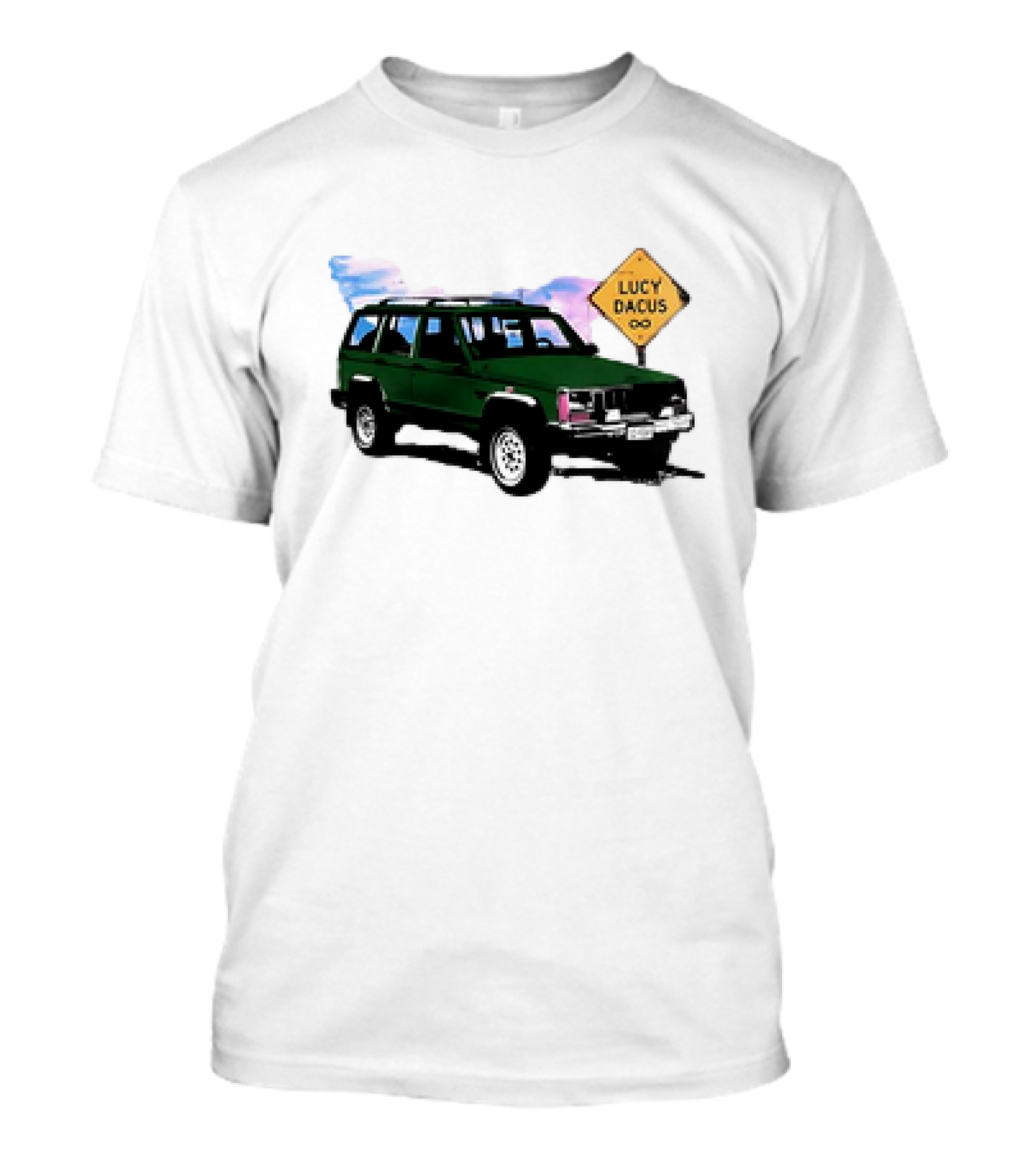 Lucy Dacus Green Truck Road Sign Infinity T-Shirt