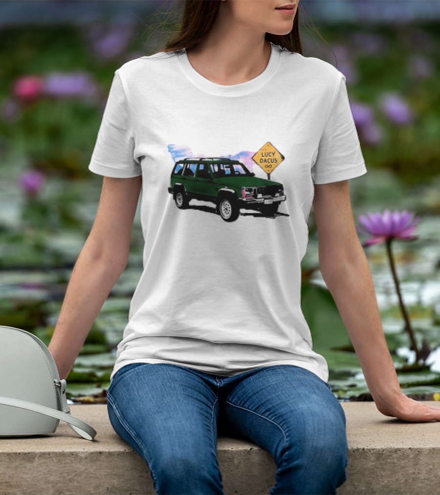 Lucy Dacus Green Truck Road Sign Infinity T-Shirt