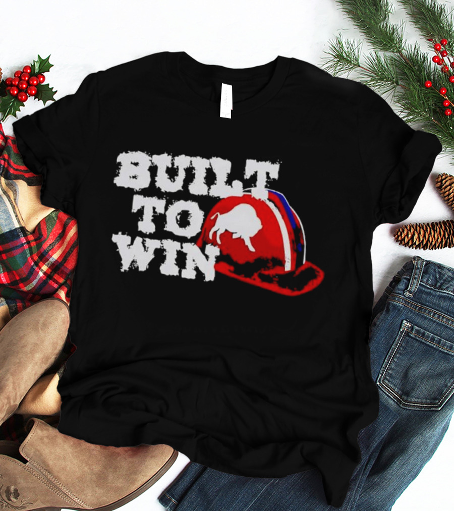 Built To Win Buffalo Bills Helmet Logo T-Shirt