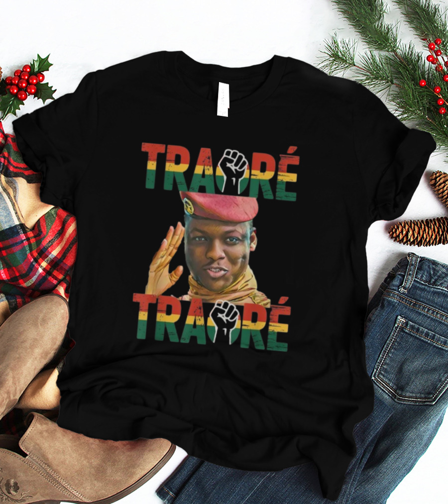 TRAORÉ Burkina Faso Patriotic Fist Symbol Ibrahim Traoré Influence T-Shirt
