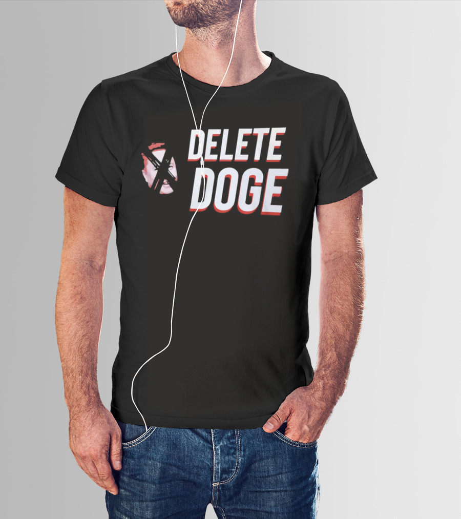 Delete Doge Anti Elon Musk Meme Crossover T-Shirt