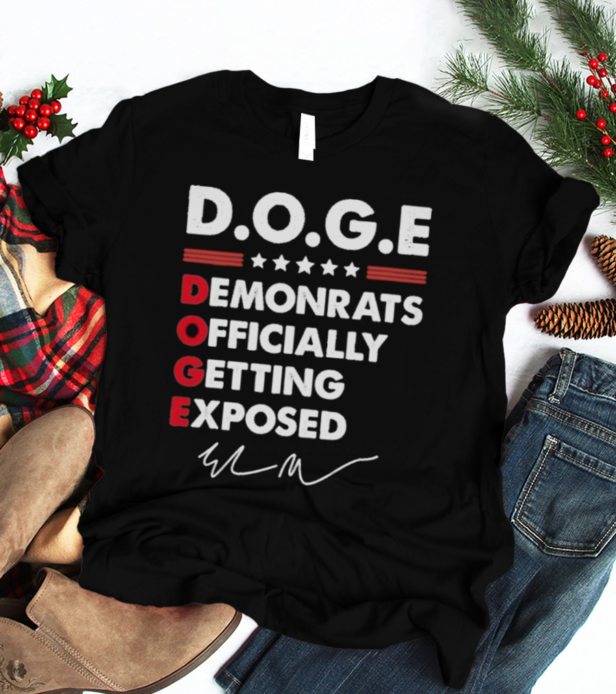 Doge Department Of Government Efficiency Signature T-Shirt
