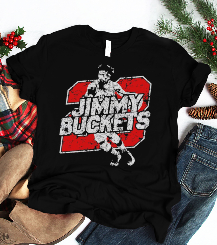 Jimmy Buckets Basketball Retro Athletic Style Player Number T-Shirt