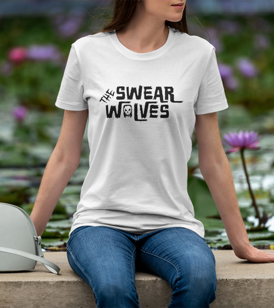 The Swear Wolves Skull Lettering T-Shirt