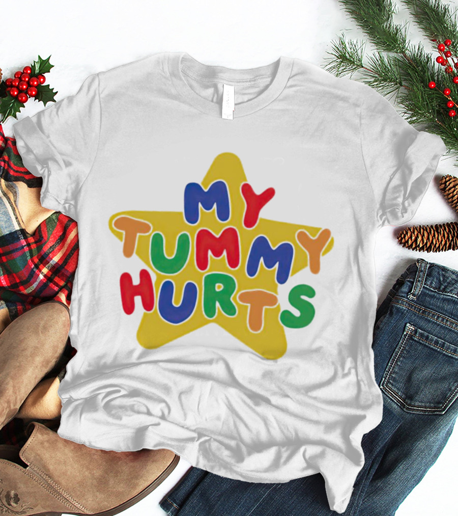My Tummy Hurts Colorful Star T-Shirt
