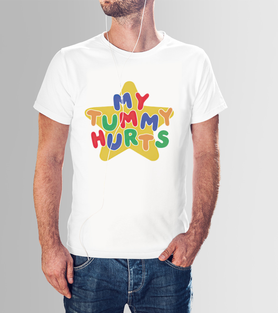 My Tummy Hurts Colorful Star T-Shirt