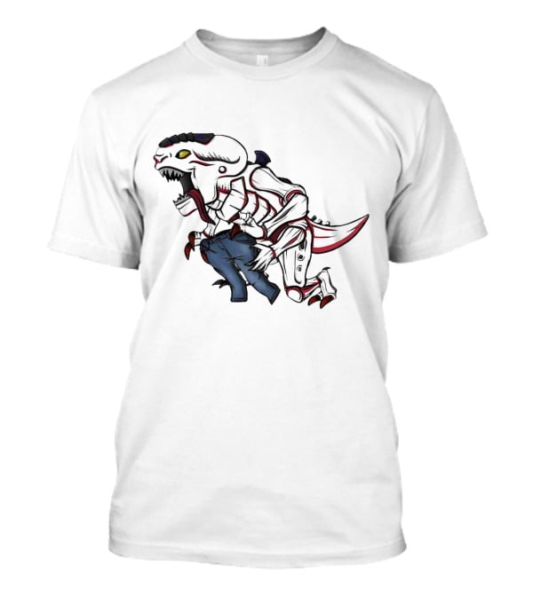 Jeanstealer Dinosaur Creature Carrying Blue Pants T-Shirt