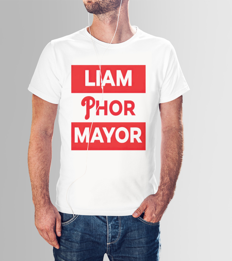 LIAM PHOR MAYOR Philadelphia Phillies T-Shirt