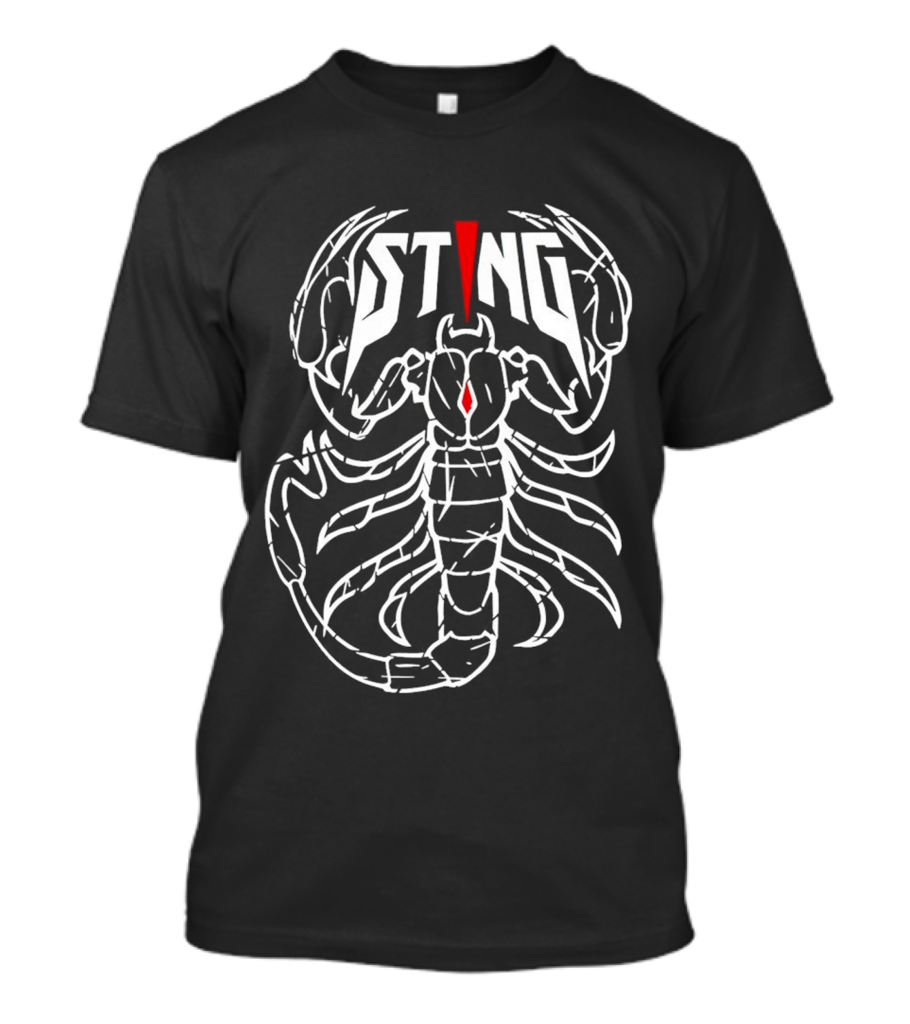 Scorpion Sting Red Eye Outline T-Shirt