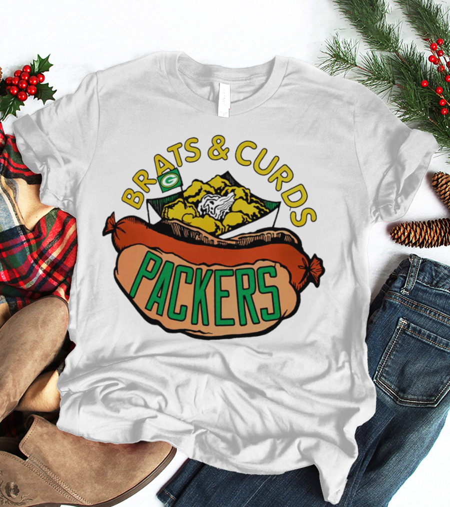 Packers Brats And Curds Football Fan Delight T-Shirt