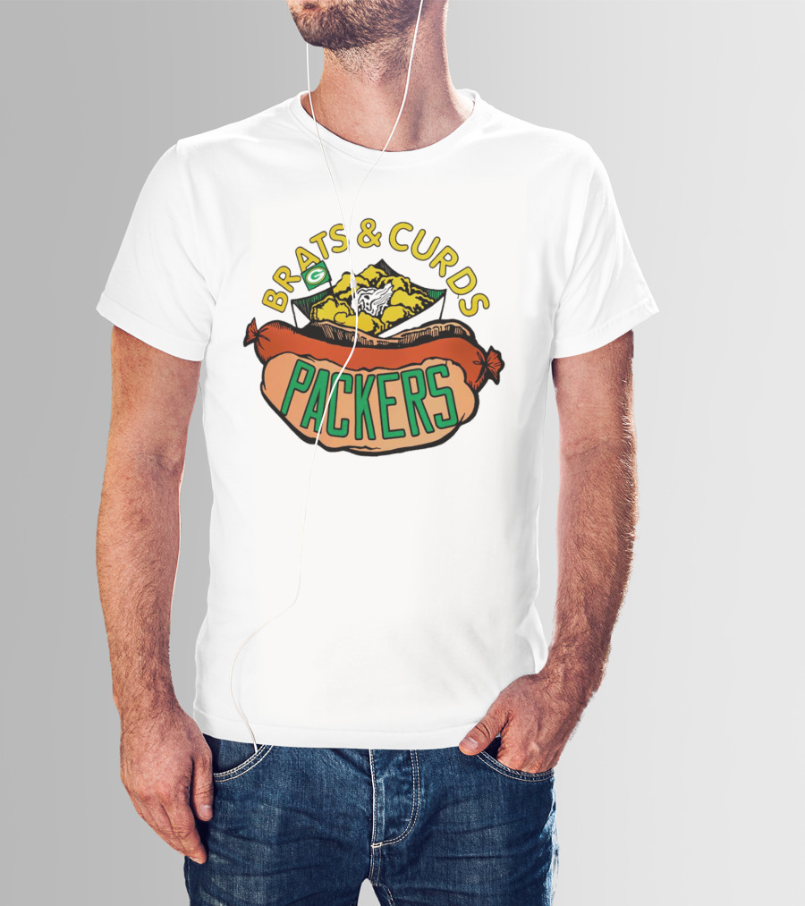 Packers Brats And Curds Football Fan Delight T-Shirt
