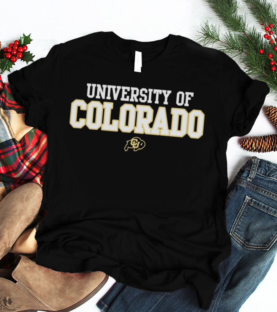 University Of Colorado Buffaloes Football CU T-Shirt