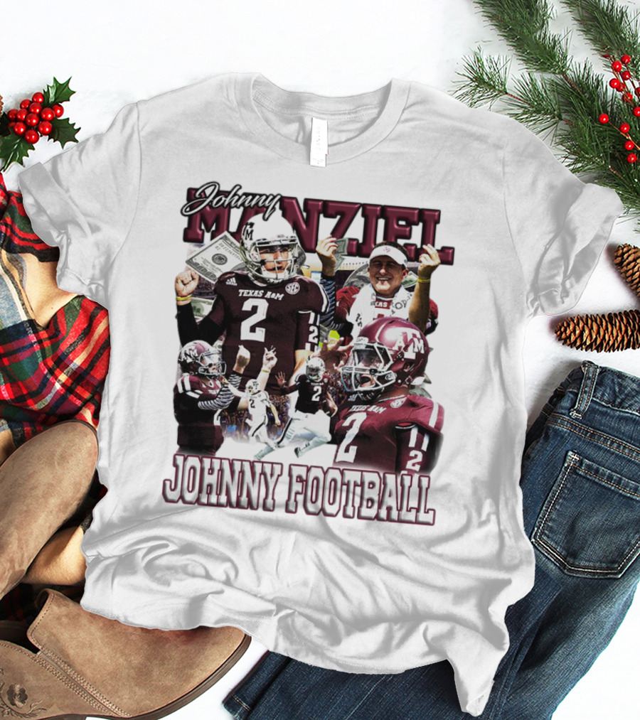 Johnny Manziel Texas A&M Aggies Johnny Football Number 2 College Football Legend T-Shirt
