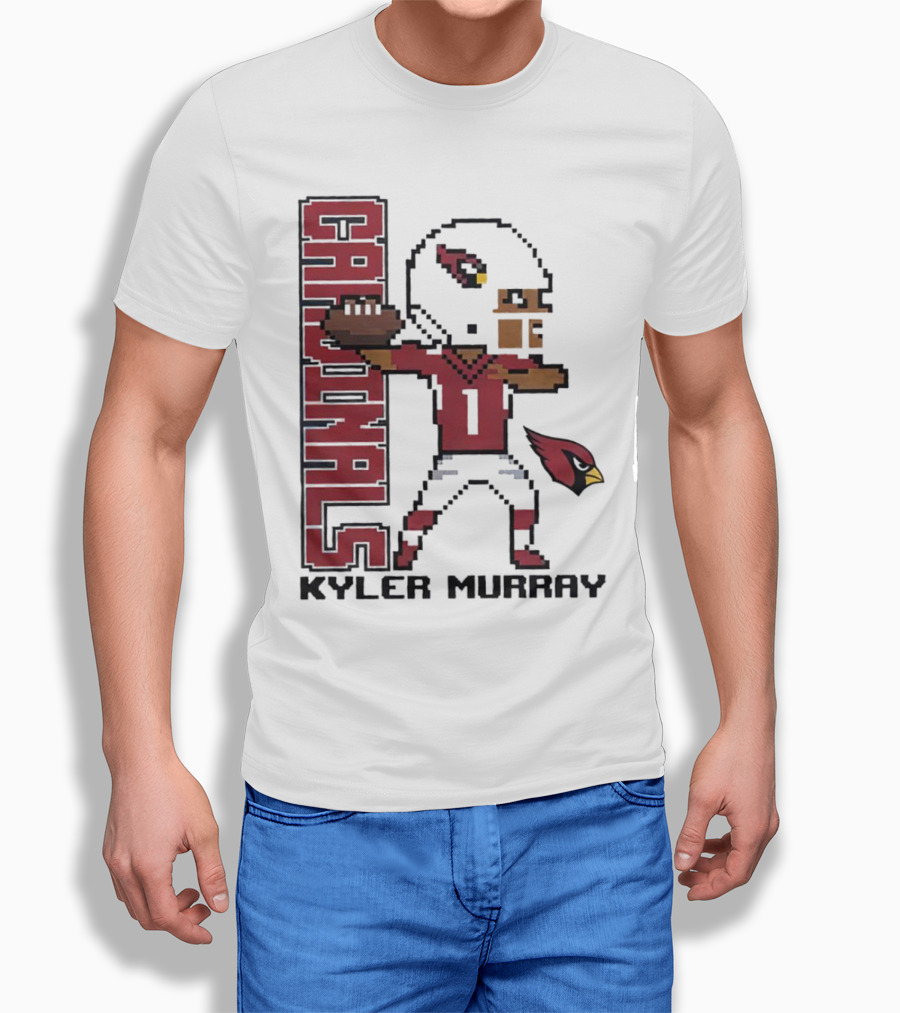 Cardinals Kyler Murray Arizona Football Pixel T-Shirt