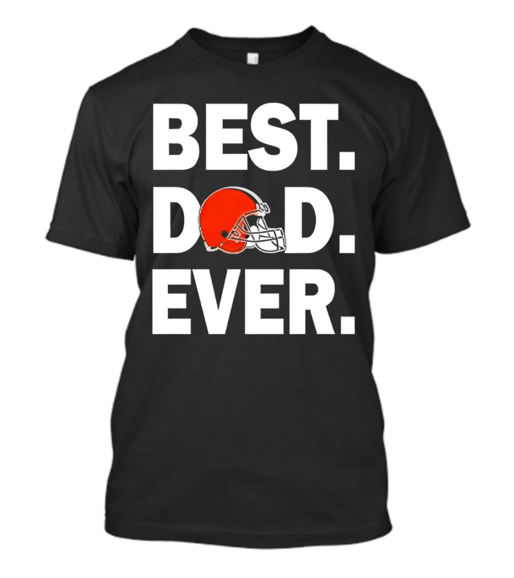 Cleveland Browns Best Dad Ever Football Helmet T-Shirt