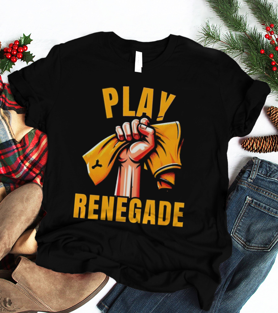 Play Renegade Hand Holding Yellow Towel T-Shirt
