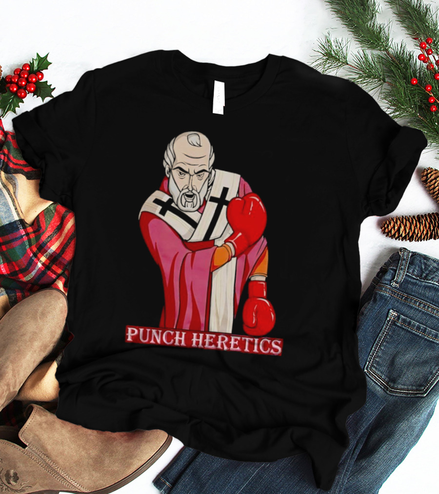 Punch Heretics Boxing Bishop Iconic T-Shirt
