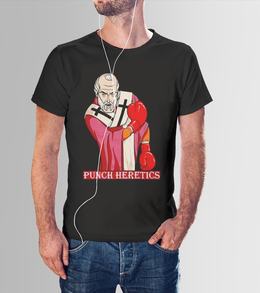 Punch Heretics Boxing Bishop Iconic T-Shirt