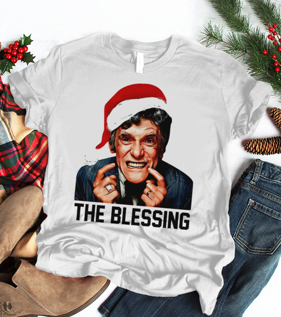 The Blessing Uncle Lewis Christmas Vacation Santa Hat T-Shirt