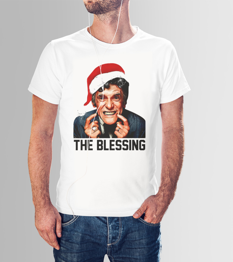 The Blessing Uncle Lewis Christmas Vacation Santa Hat T-Shirt