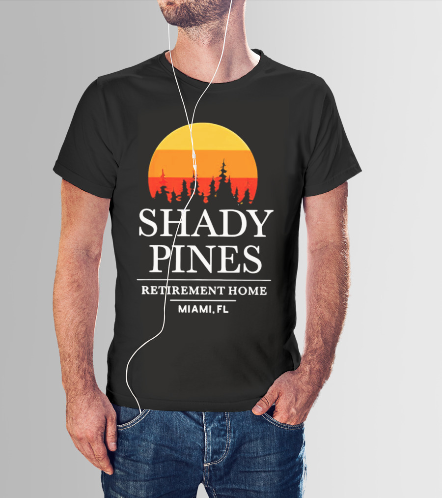 Shady Pines Retirement Home Miami FL Sunset T-Shirt