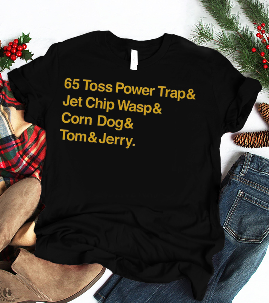 65 Toss Power Trap And Jet Chip Wasp Corn Dog Tom And Jerry Kansas City Chiefs T-Shirt