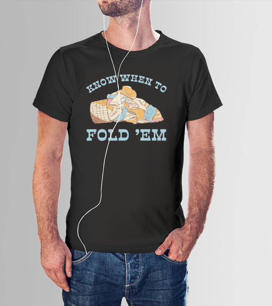 Know When To Fold 'Em Cowboy Laundry Basket T-Shirt