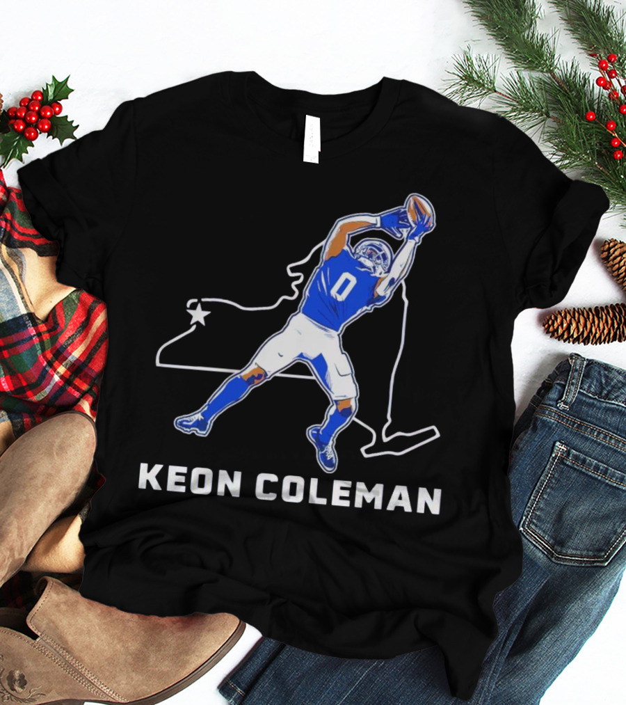 Keon Coleman Football Catch Buffalo State Star T-Shirt